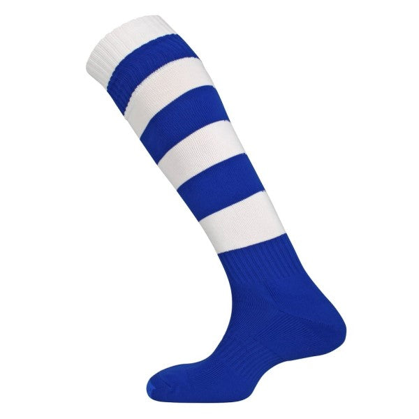 Mitre Mercury Hoop Football Sock - RYL/WHT