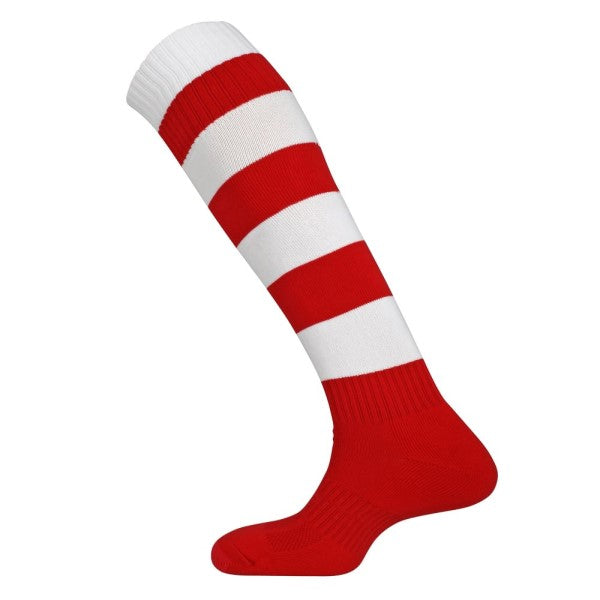 Mitre Mercury Hoop Football Sock - SCA/WHT