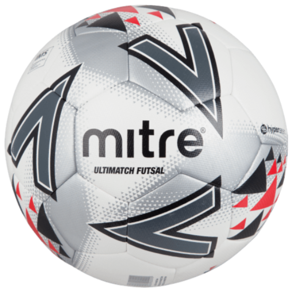 Mitre Ultimatch Futsal Ball - WHT/RED