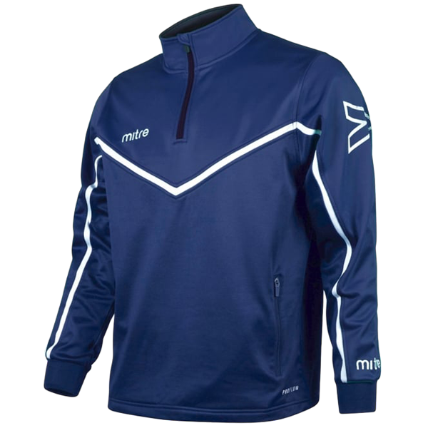 Mitre Primero 1/4 Zip Track Jacket - NVY/WHT