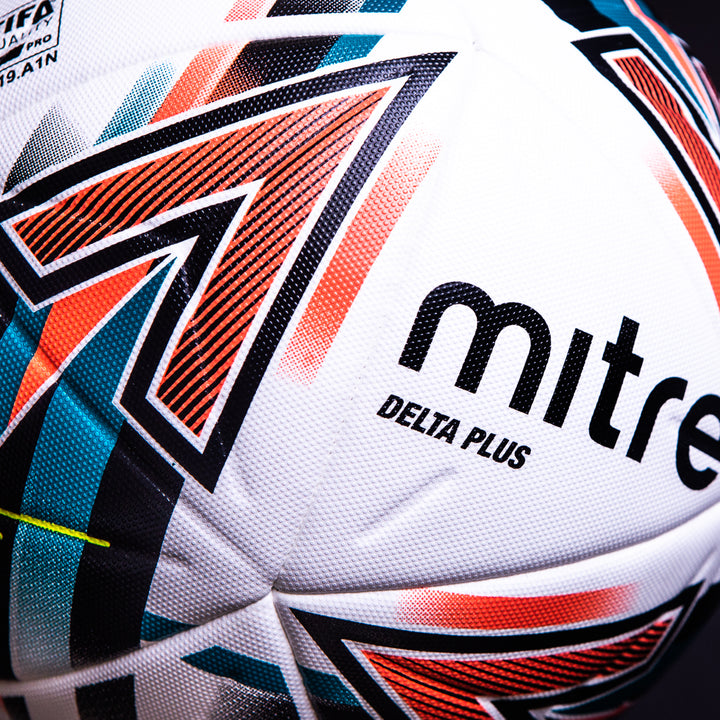 Mitre Delta Plus Football - White/Black/Orange