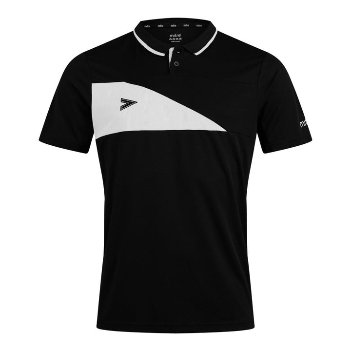 Mitre Delta Plus Polo Shirt Black/White